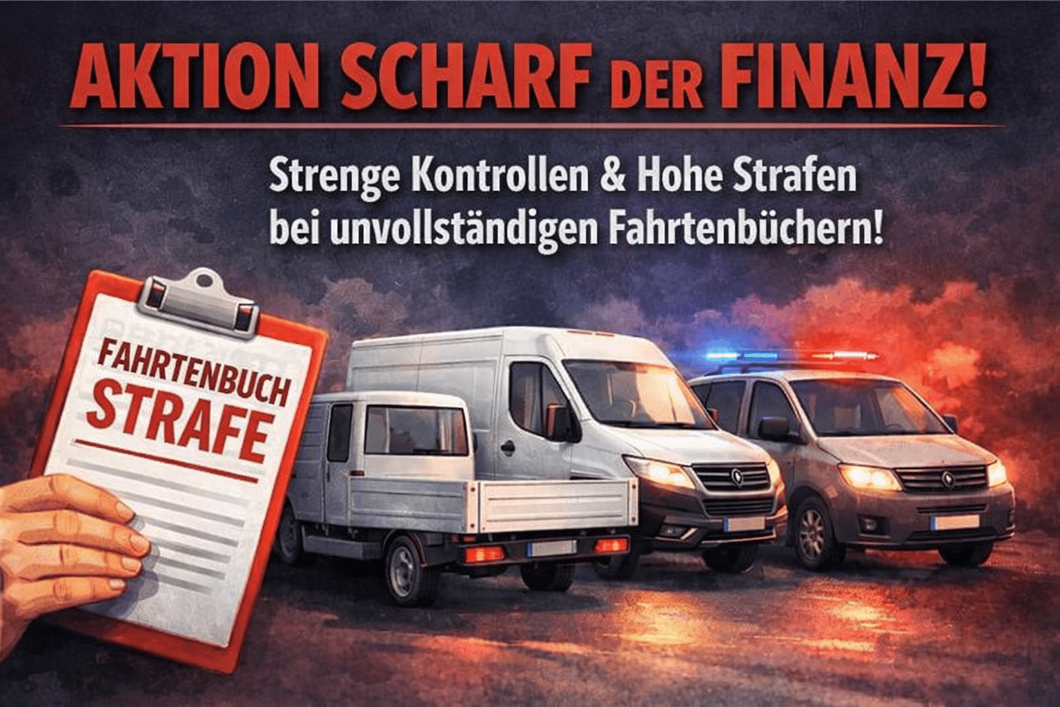 Tough action by the tax authorities - Heavy penalties for missing or incomplete logbooks